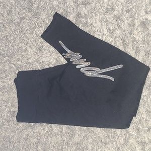 Victoria Secret Pink Black Leggings